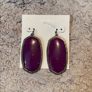 Kendra Scott purple earrings